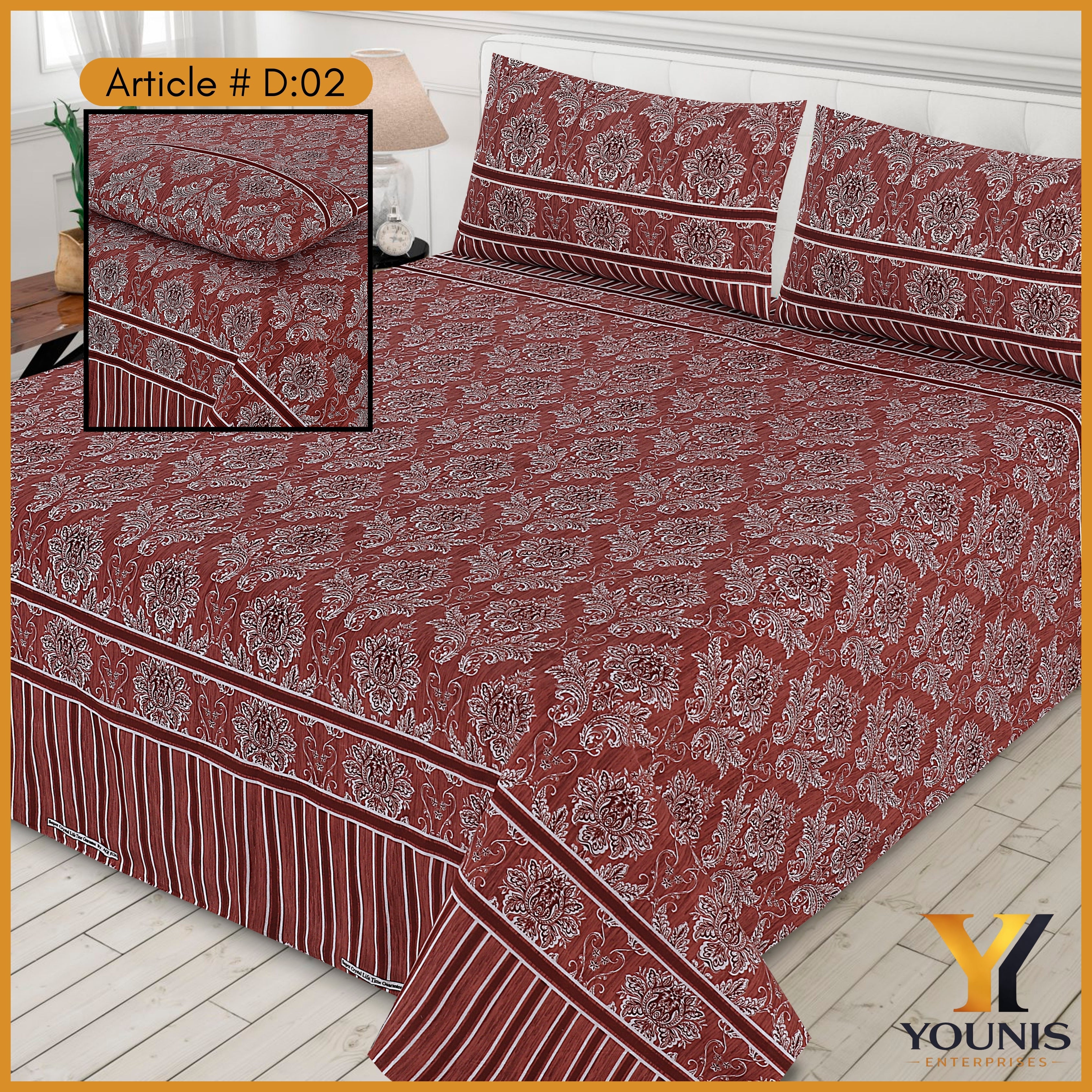 Pure Cotton Premium Bedsheet – Comfort Meets Timeless Style