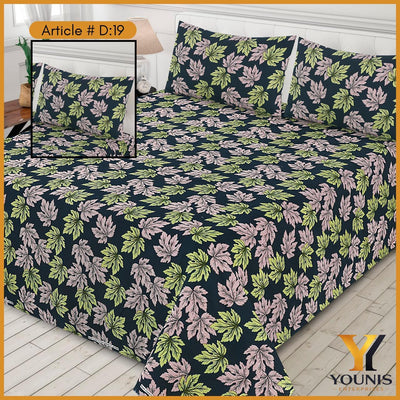 Black Leaf Garden Bedsheet – Article D19 - Modern & Premium Bedding